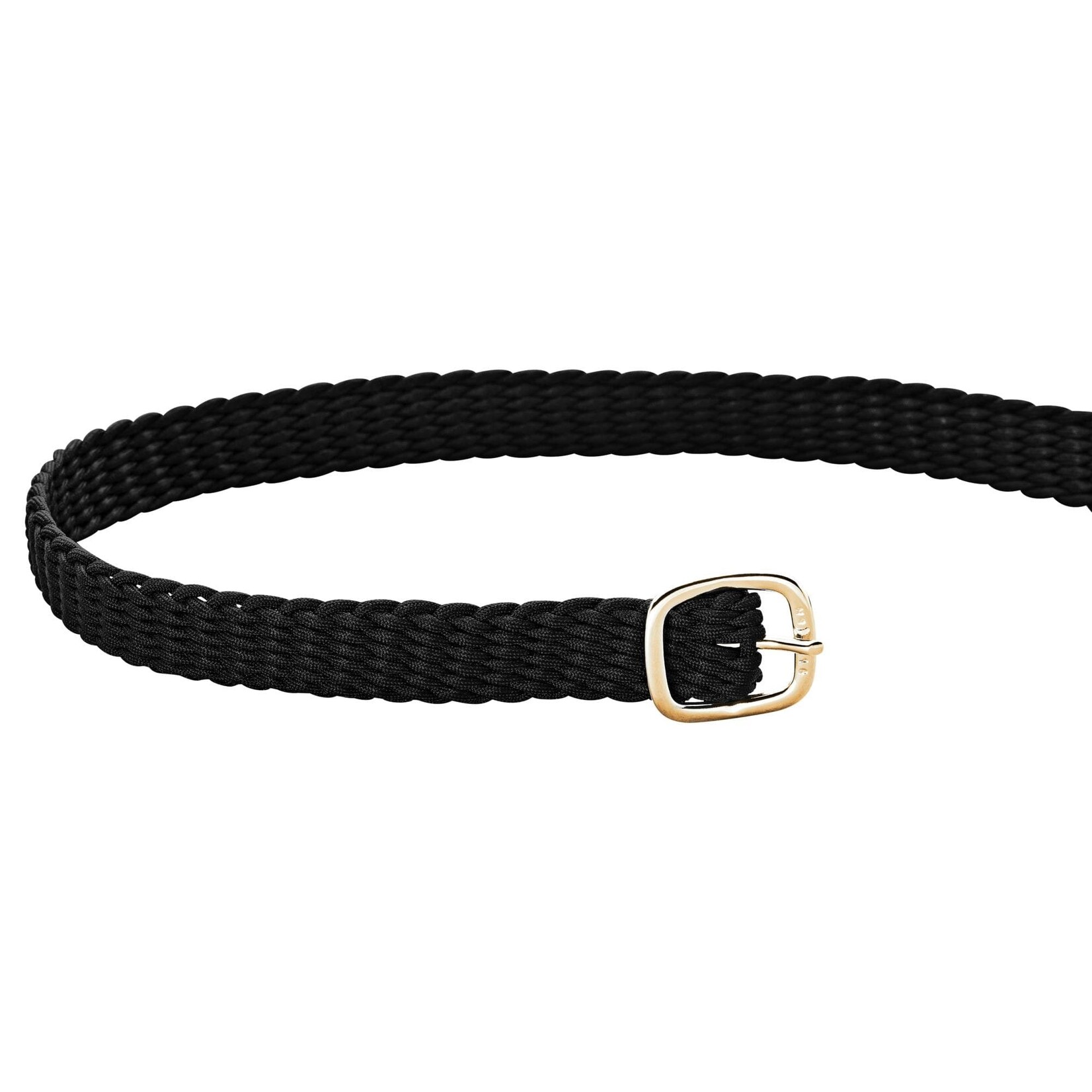 Herm Sprenger  Black Perlon Strap w/ Brass Buckle