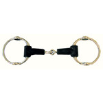 Jointed Rubber Mouth Stainless Steel Gag Bit