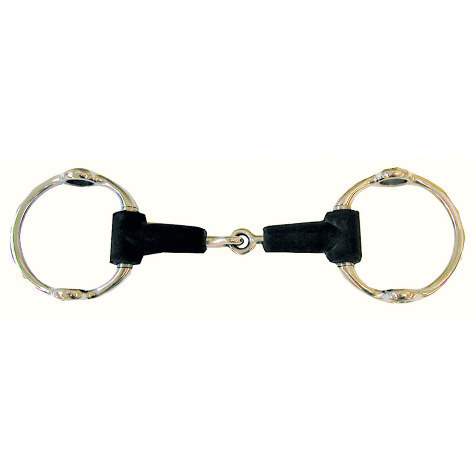 Jointed Rubber Mouth Stainless Steel Gag Bit