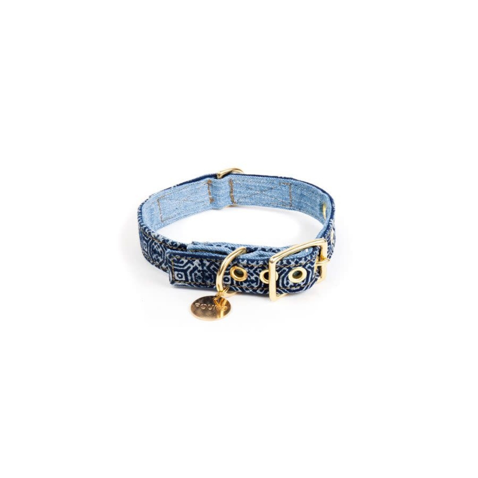 Found My Animal Batik Denim Canvas Collar