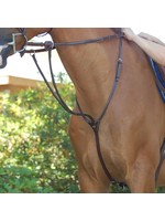 Dy'on BRU591 Dy’on Running Martingale, Hunter Collection, Lightly Raised, Cream Stitching and Stainless Hardware, *No center Dy’on center emblem, Special Order piece
