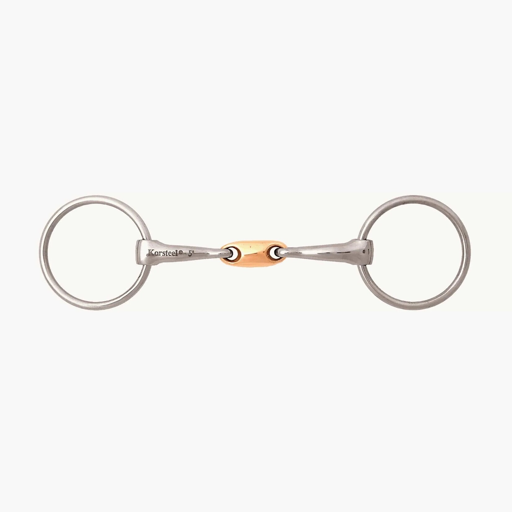 Korsteel Korsteel Stainless Steel Copper Oval Link Loose Ring Snaffle