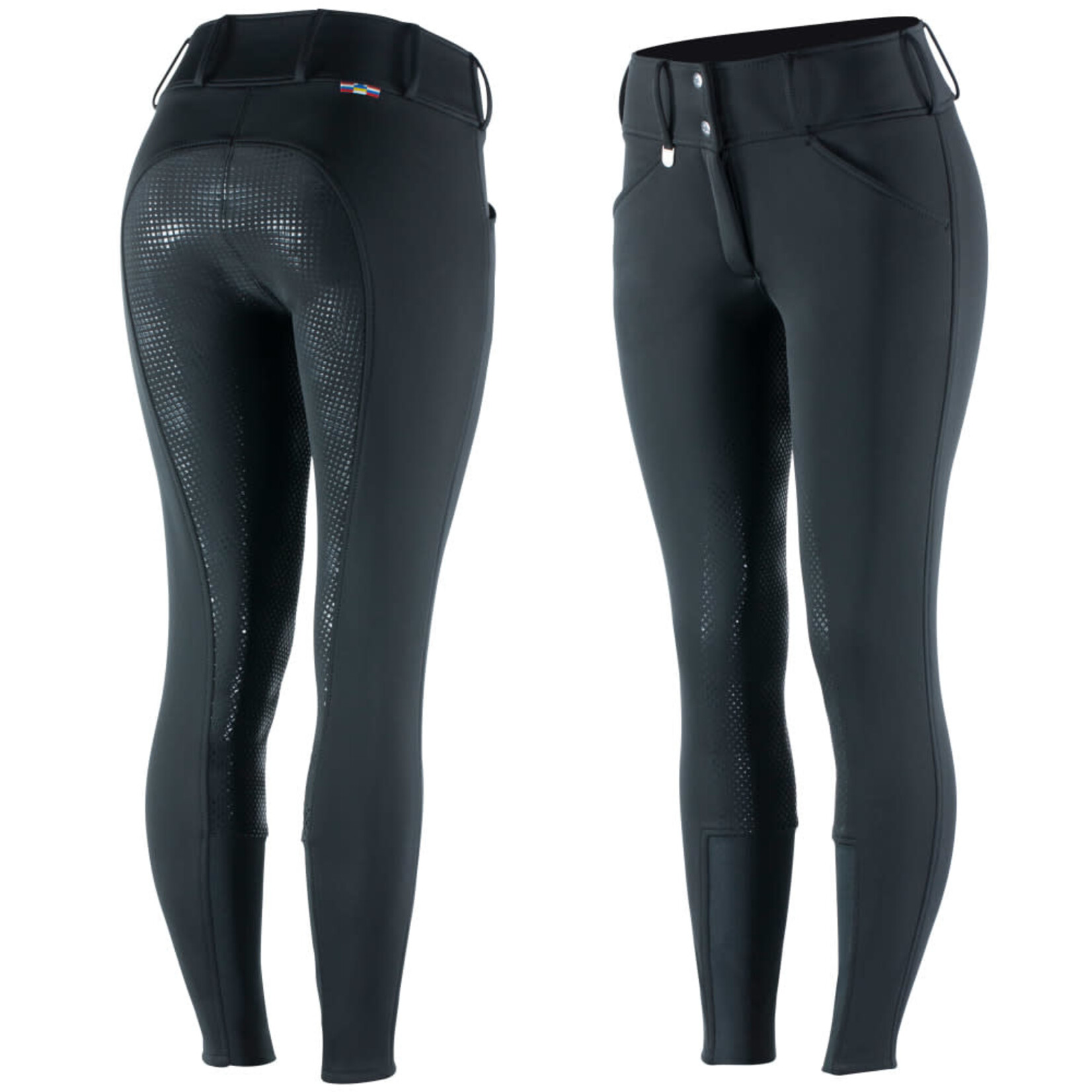 Horze Grand Prix Women's Thermo Softshell Silicone Full Seat Breeches