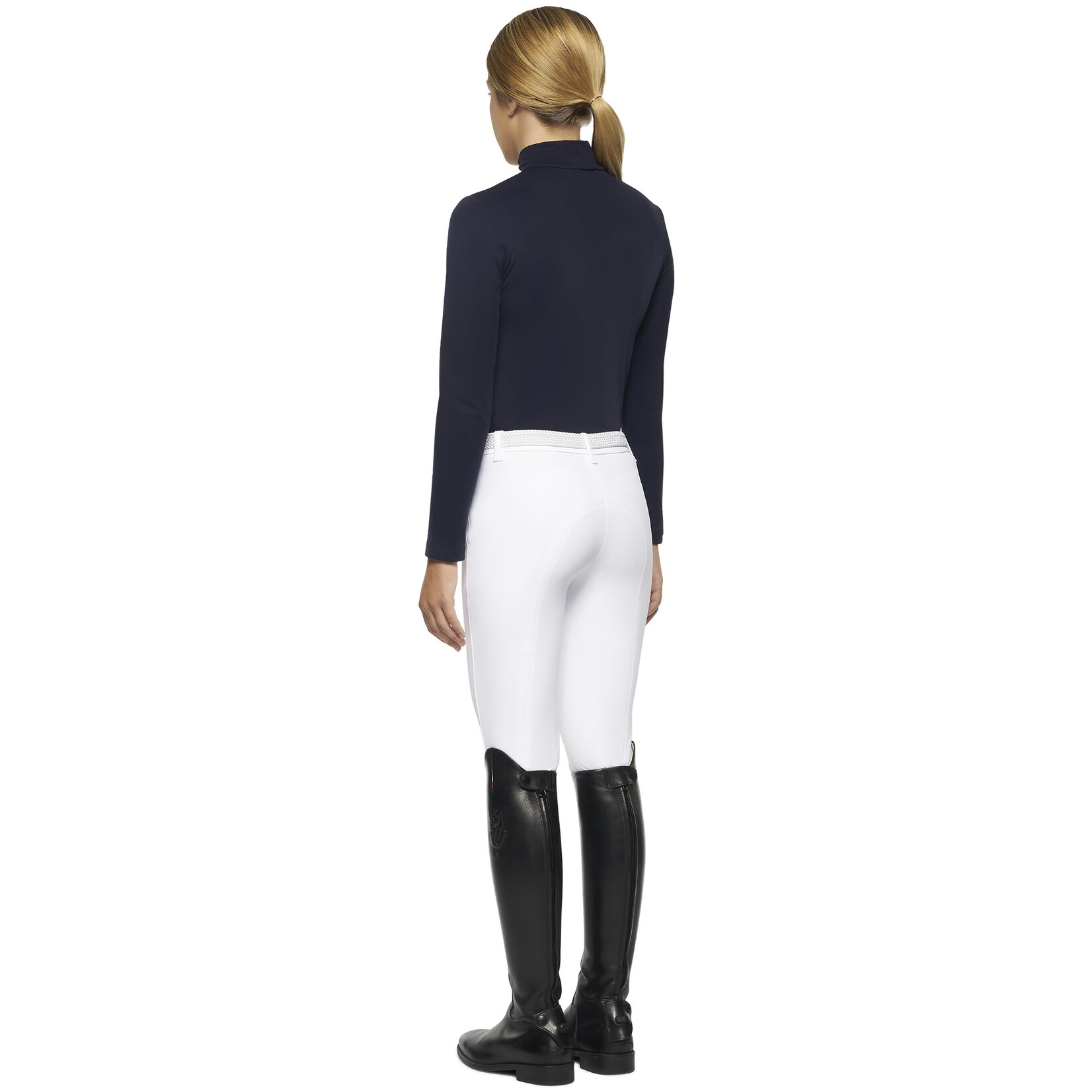 Cavalleria Toscana POA063 Cavalleria Toscana Phases Jersey Fleece Turtleneck