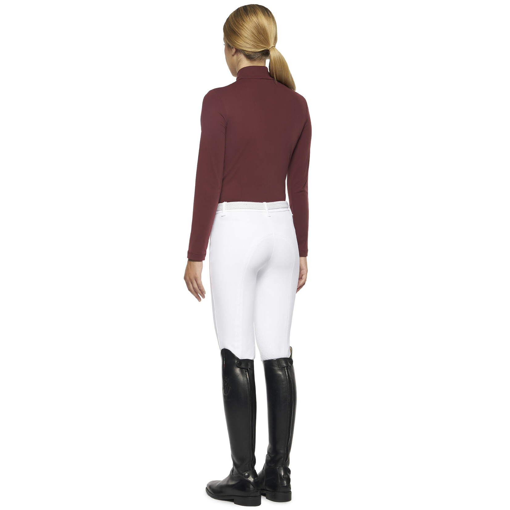 Cavalleria Toscana POA063 Cavalleria Toscana Phases Jersey Fleece Turtleneck