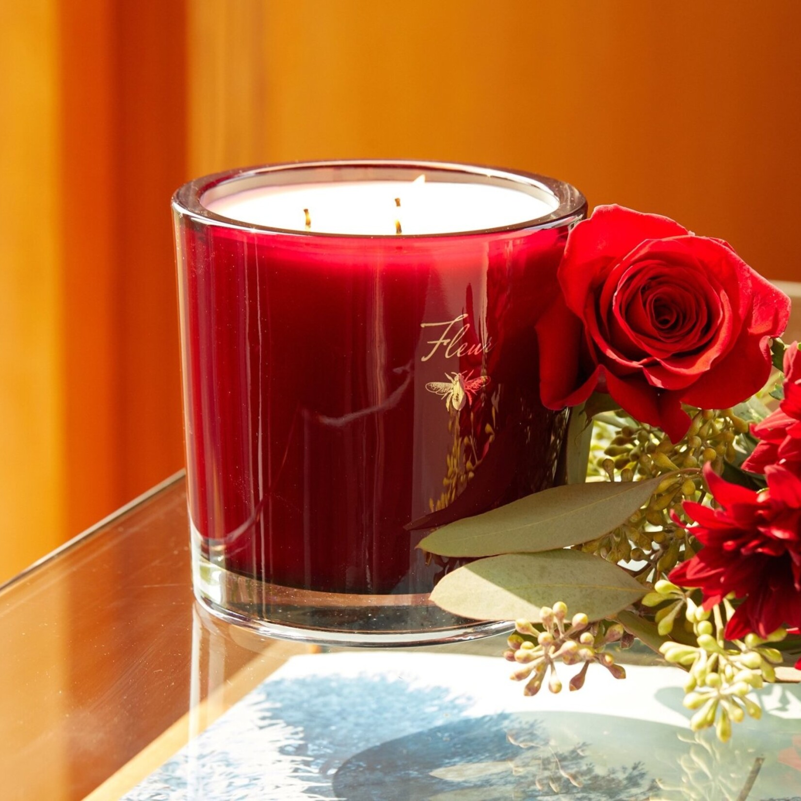 Fleur Candles Fleur Candles, 3-Wick Soy Candle, 120 hour burn time