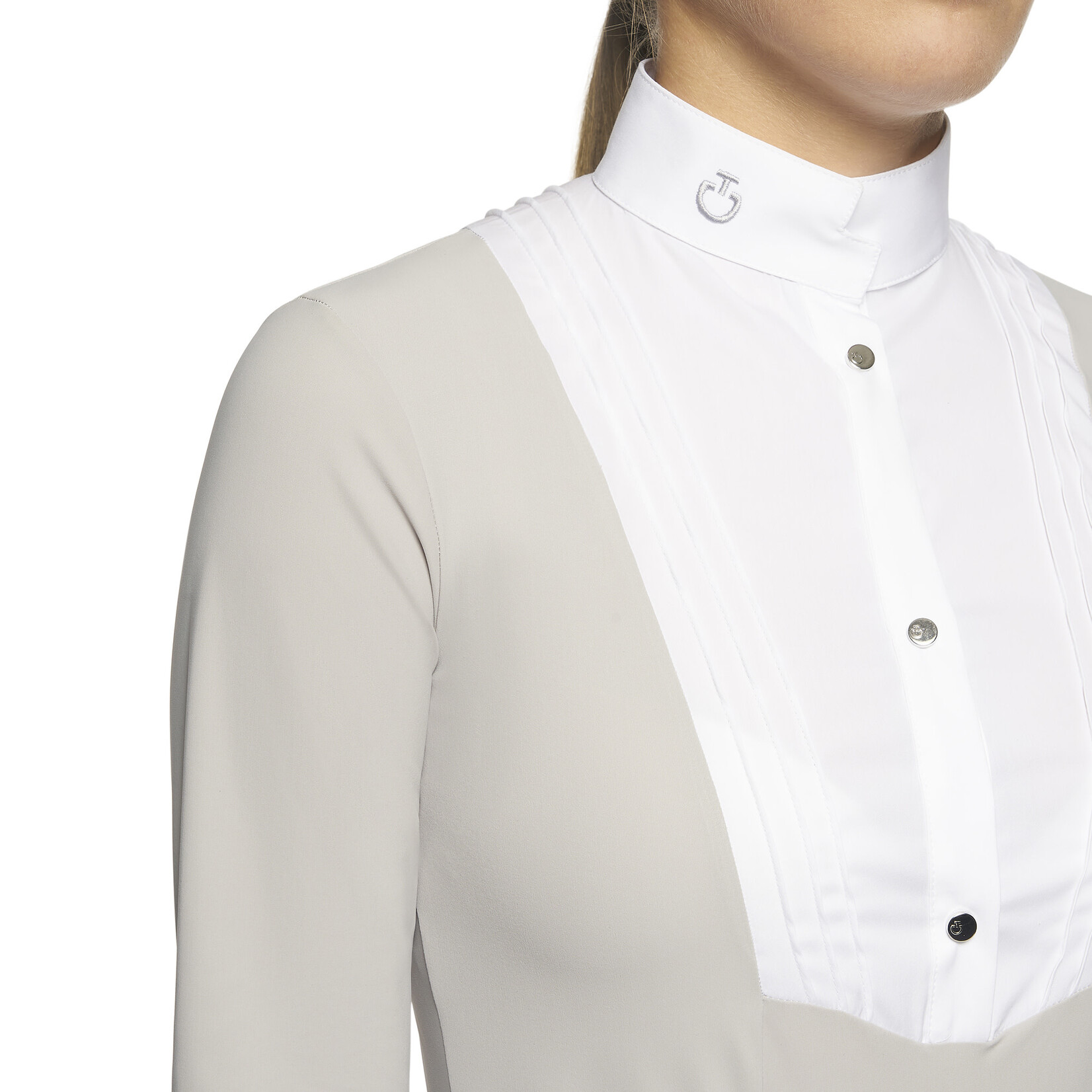 Cavalleria Toscana CAA028 Cavalleria Toscana Junior Logo Button Up Shirt w/ Bib