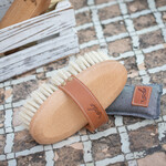 Penelope Small Soft Brush with Leather Handle
