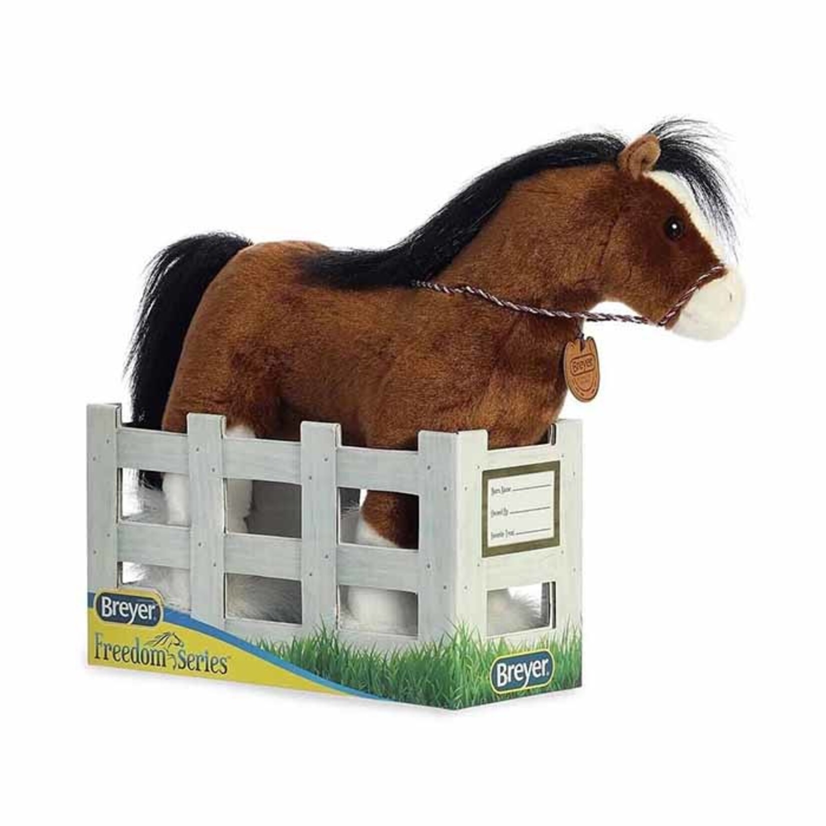 13" Breyer Plush Horse in Corral