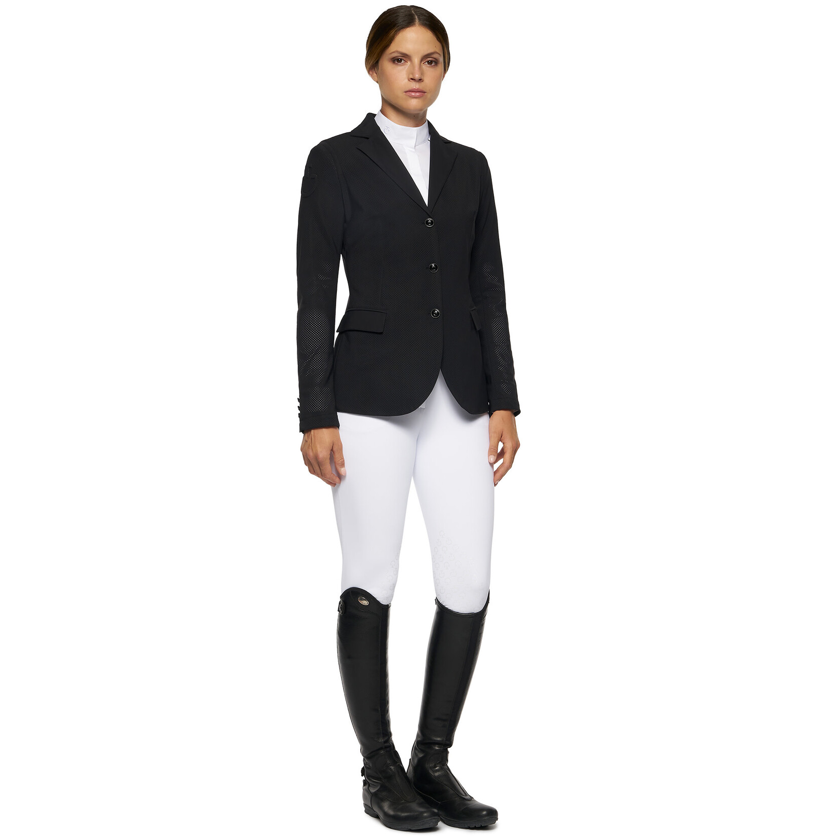 Cavalleria Toscana GGD025 Cavalleria Toscana Women's Perforated Competition Jacket