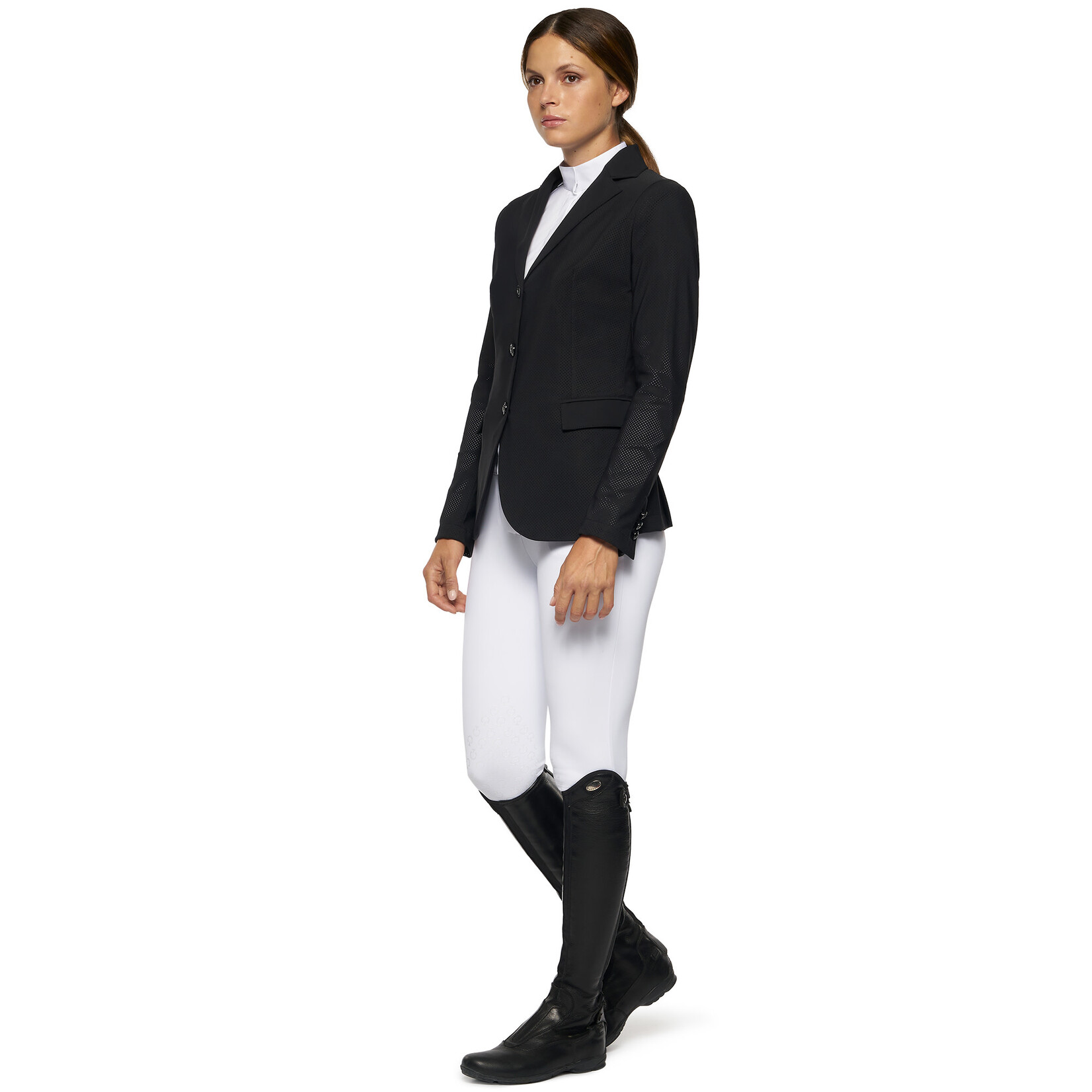 Cavalleria Toscana GGD025 Cavalleria Toscana Women's Perforated Competition Jacket