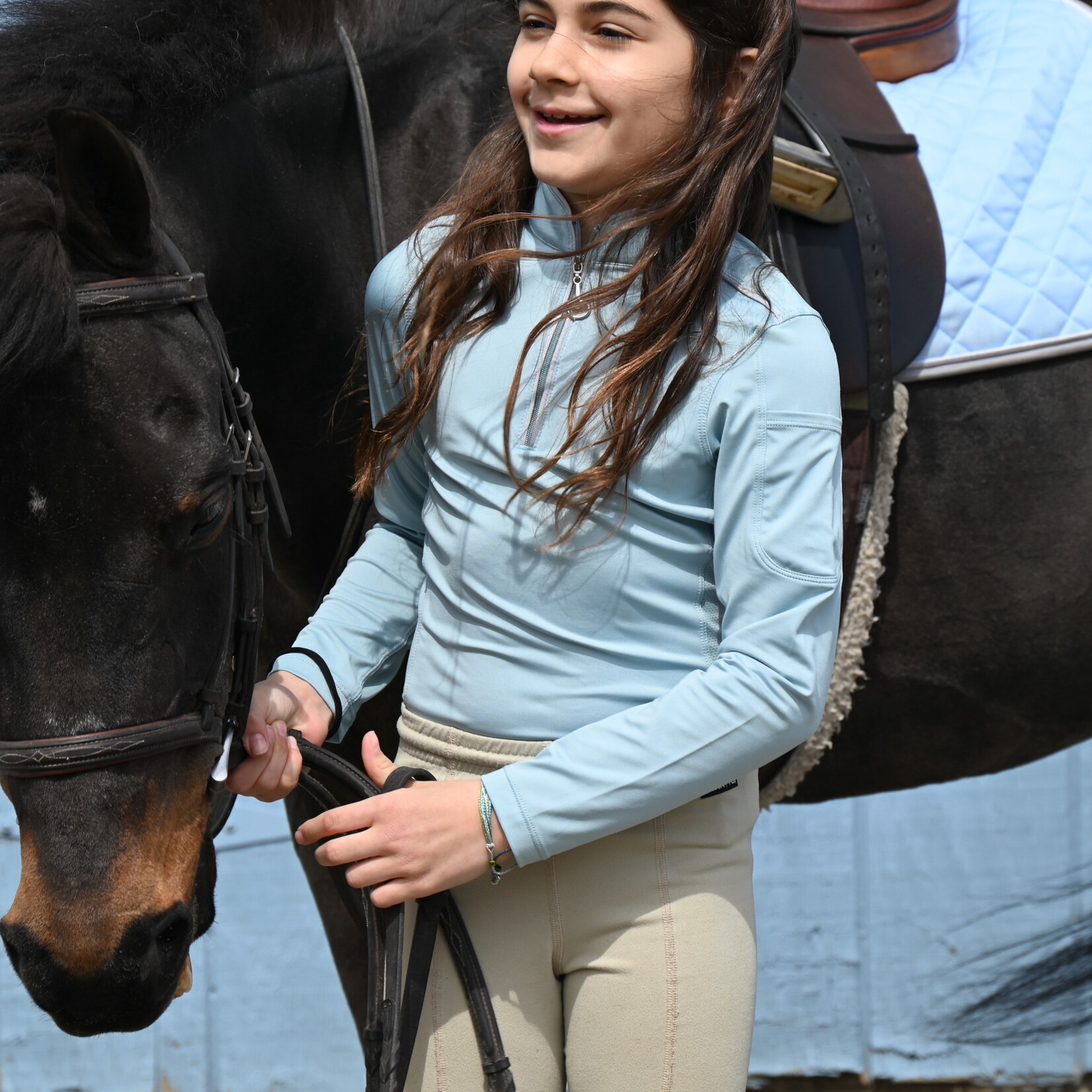 Chestnut Bay Chestnut Bay Girl's SkyCool® Long Sleeve Performance Rider Shirt