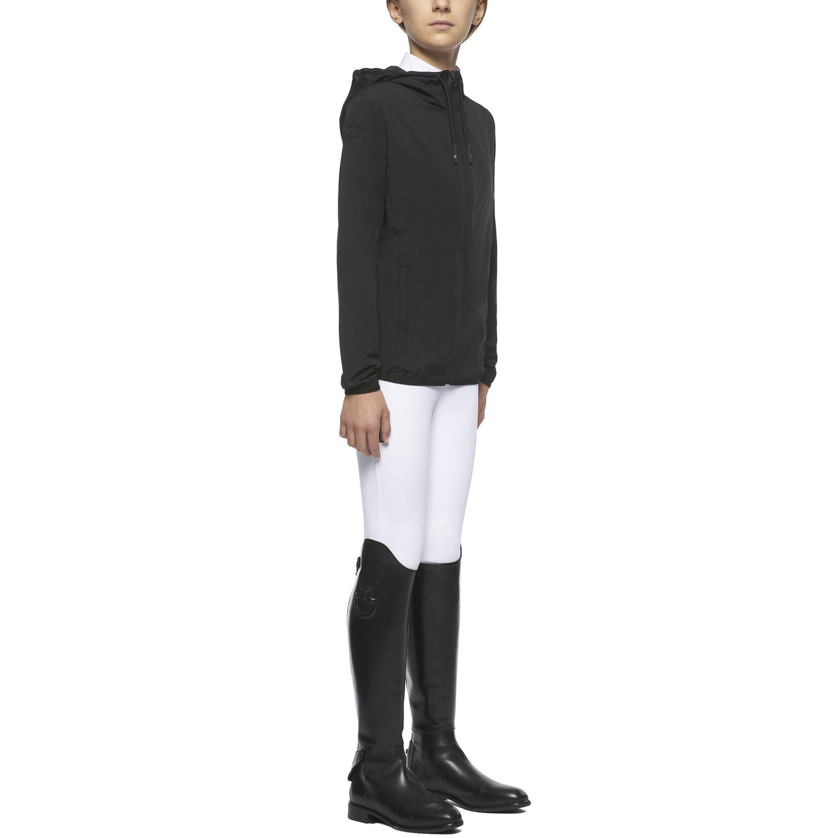 Cavalleria Toscana GIK023 Cavalleria Toscana Junior Waterproof Hooded Zip Jacket