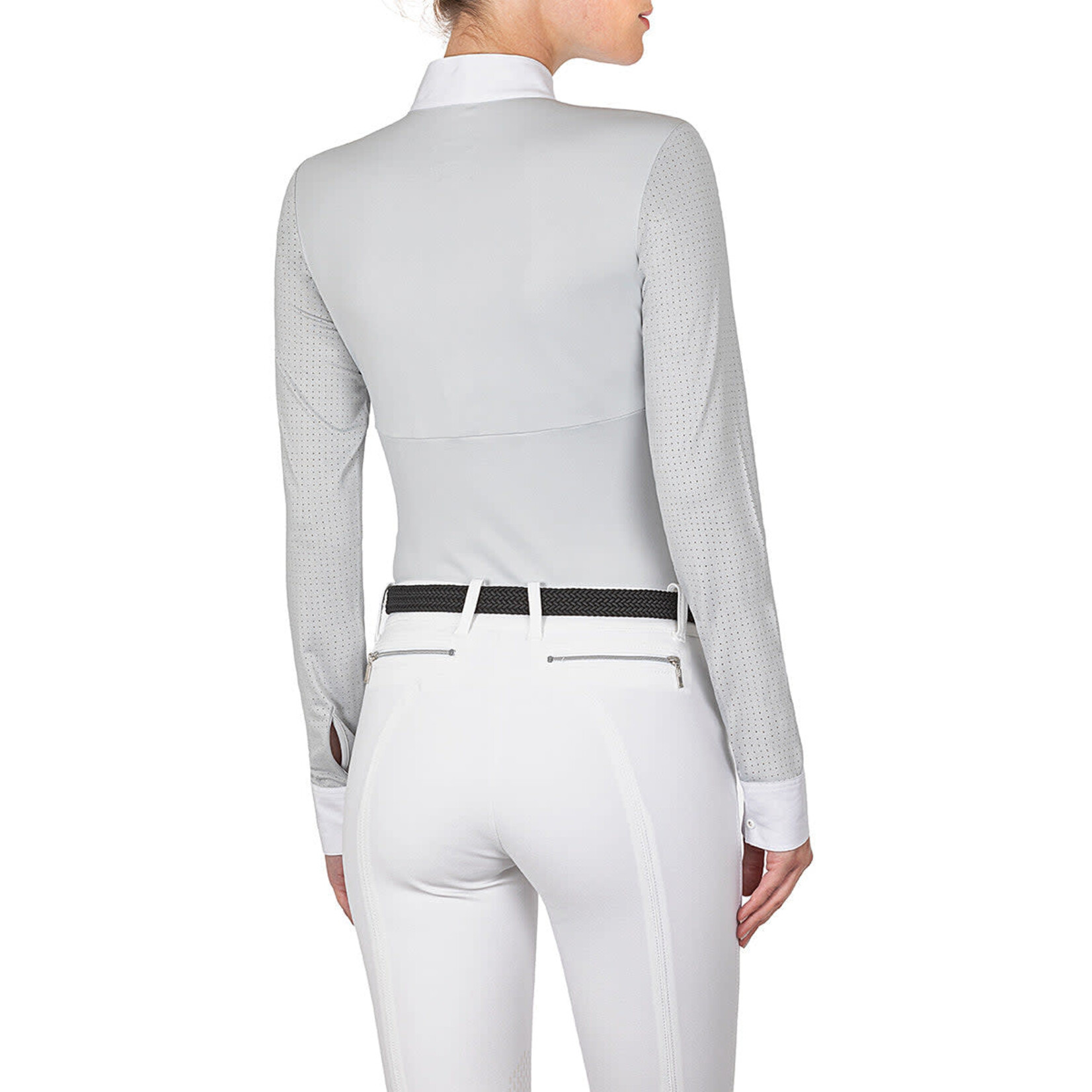 Equiline Equiline Charmianc Women's Perforated Long Sleeve Show Shirt
