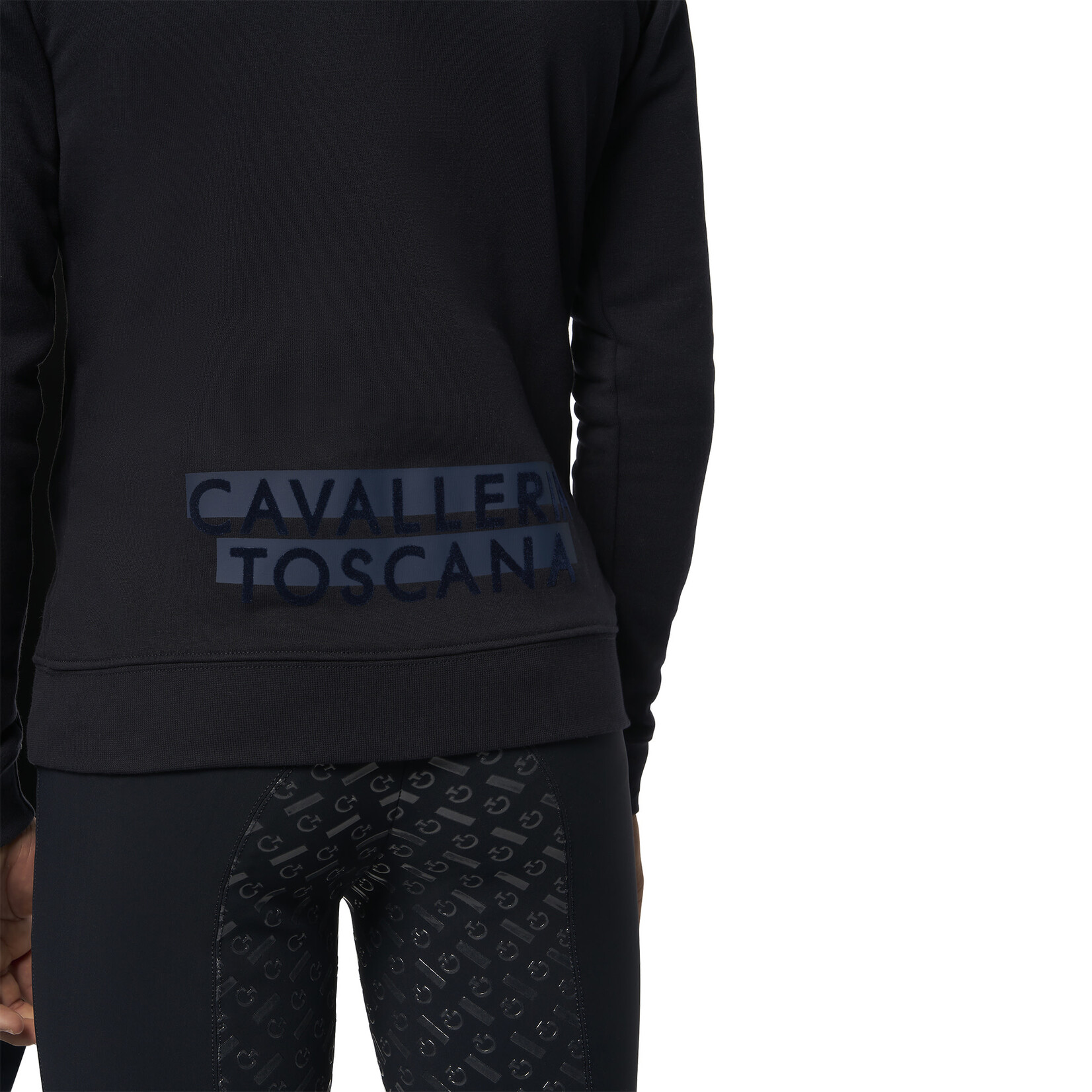 Cavalleria Toscana FEO008 Cavalleria Toscana Boy's Split Printed Cotton Zip Hoodie