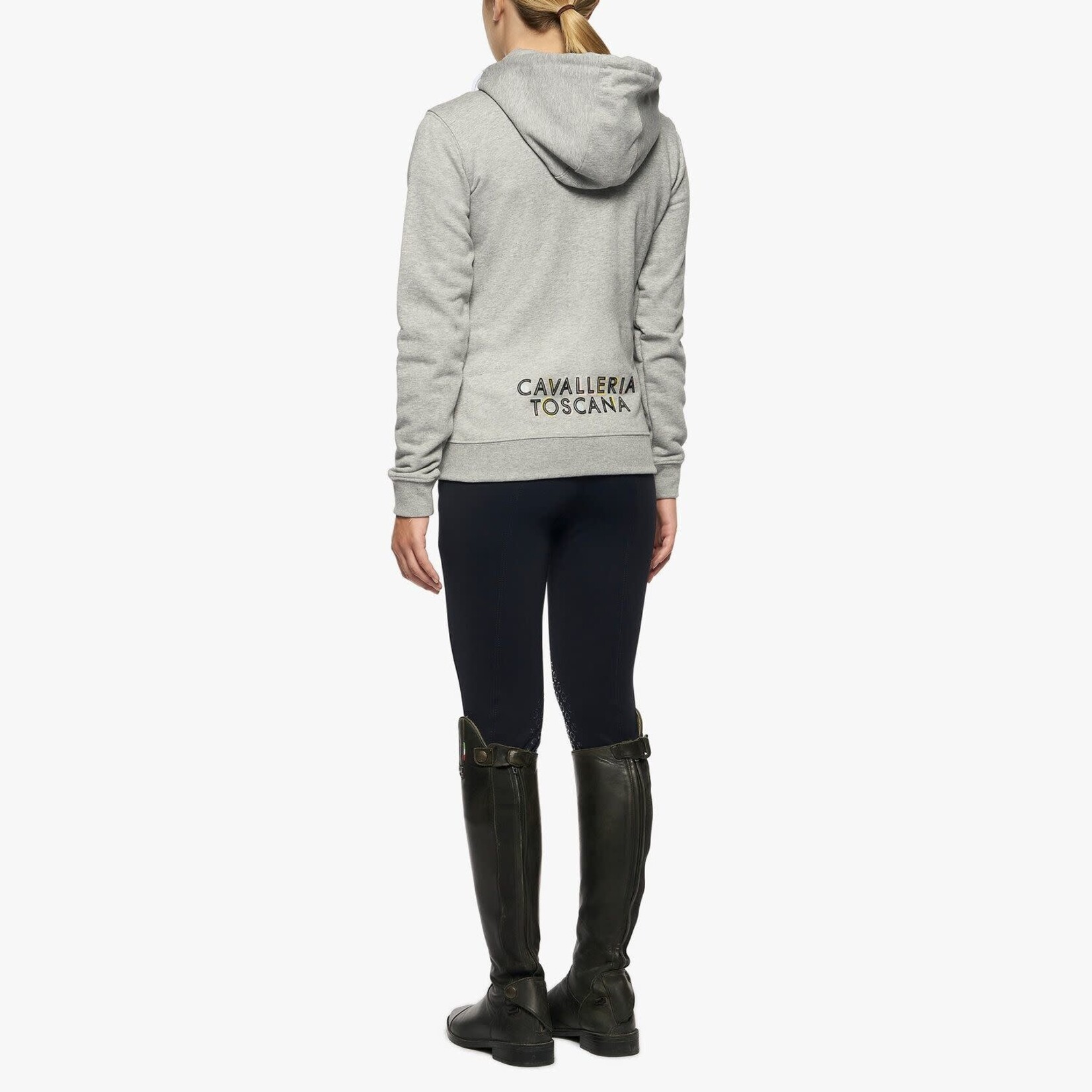 Cavalleria Toscana FEA008 Cavalleria Toscana Girl's Color Form Cotton Zip Hoodie