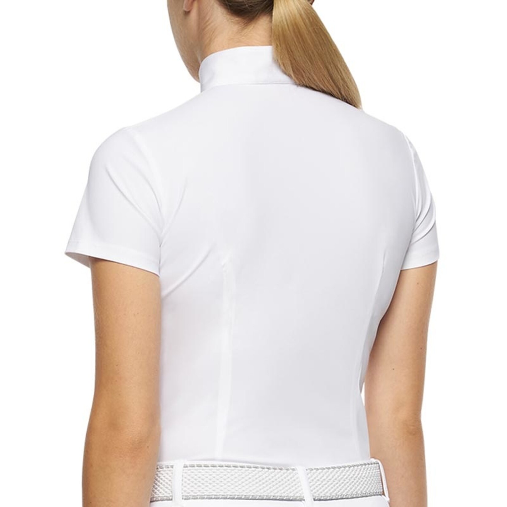Cavalleria Toscana POA076 Cavalleria Toscana Junior Flock Print S/S Competition Polo