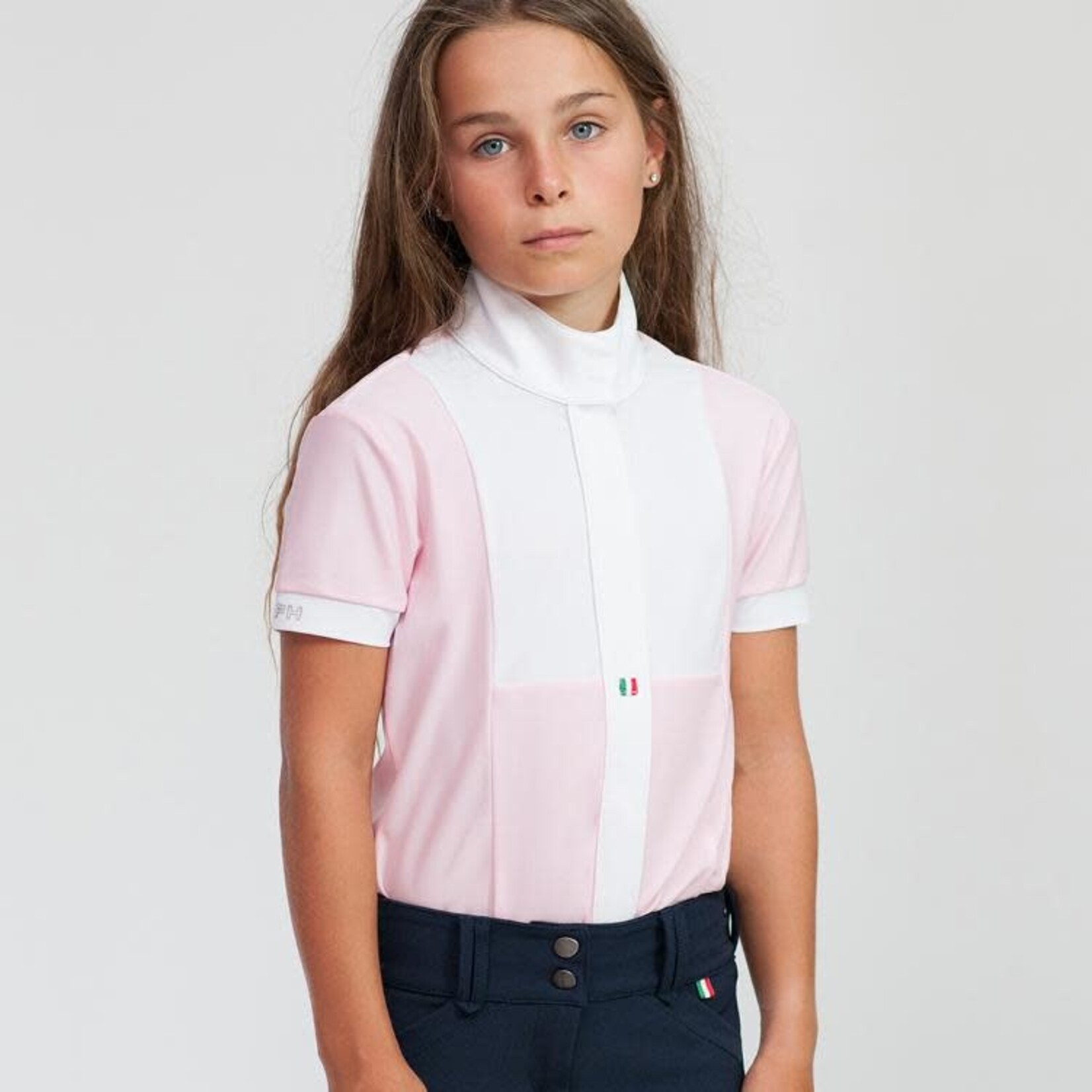 For Horses For Horses Arietta Short Sleeve Junior Show Shirt