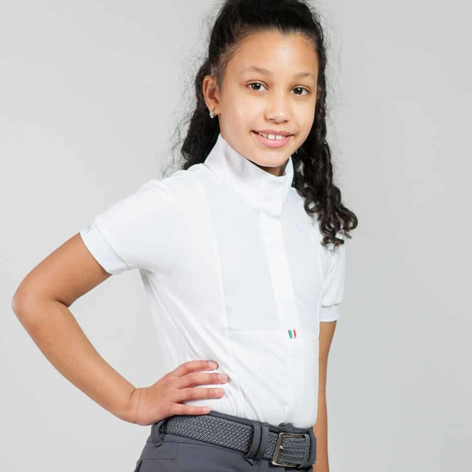 For Horses For Horses Arietta Short Sleeve Junior Show Shirt