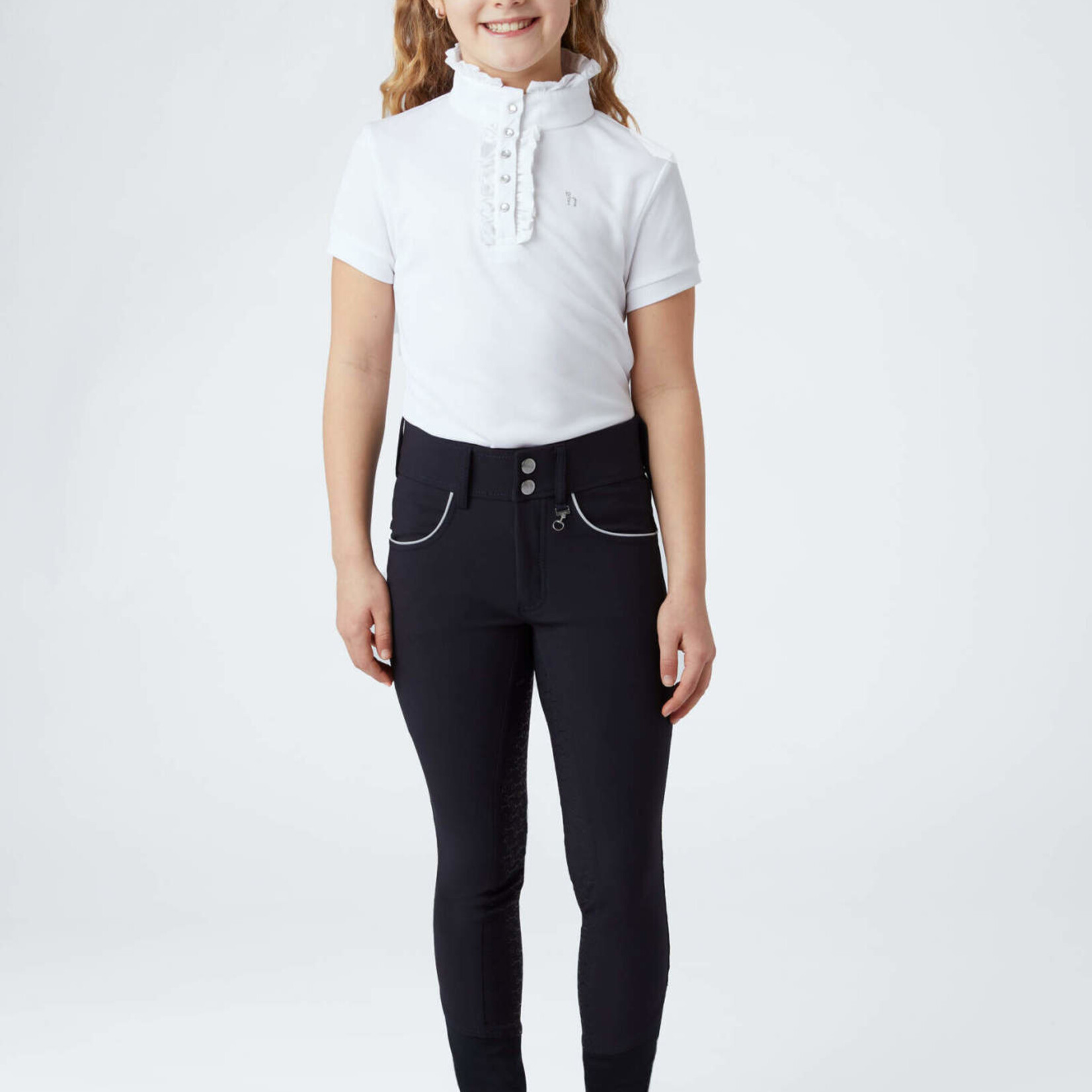Horze Aubrey Kid’s High Waisted Breeches w/ Silicone Full Seat