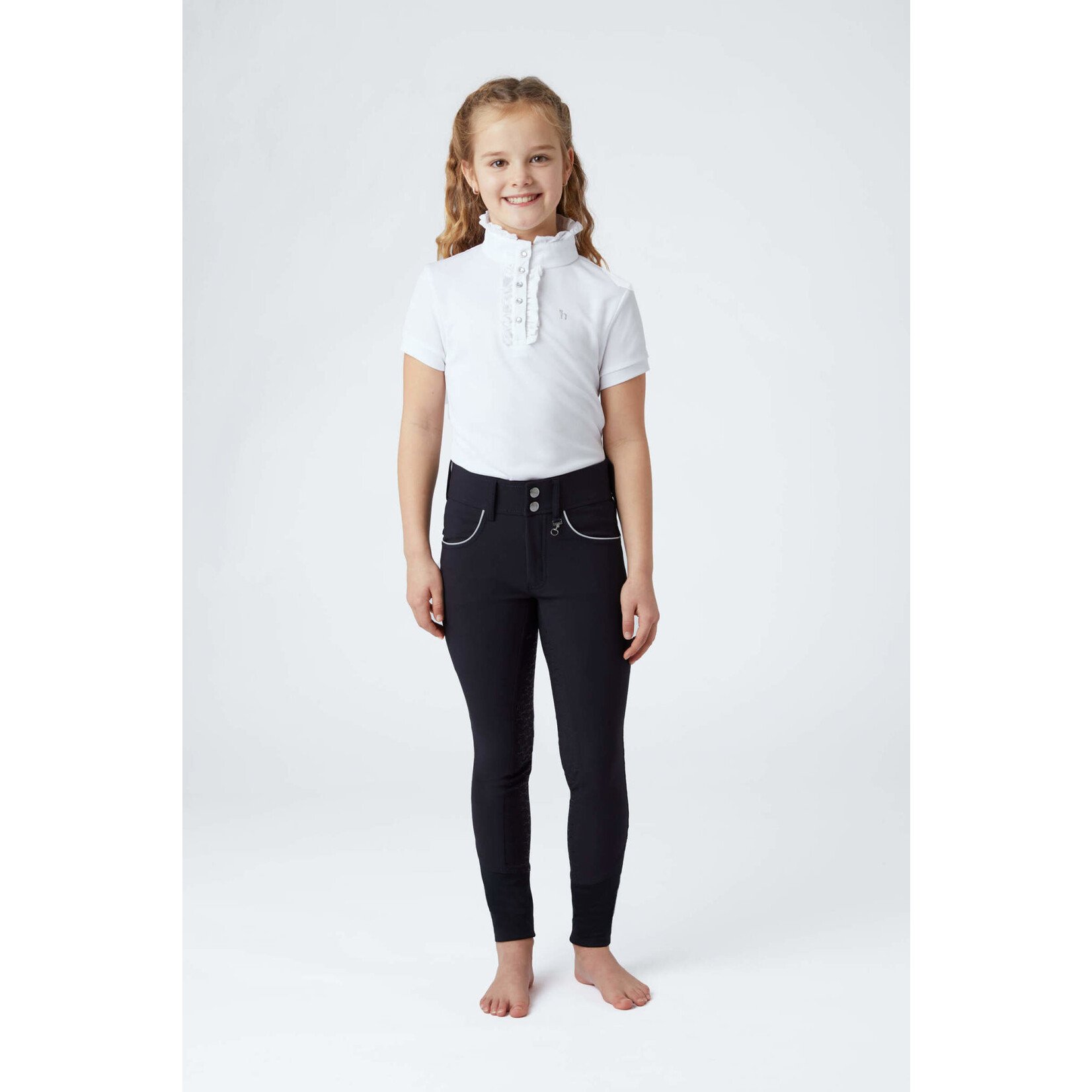 Horze Aubrey Kid’s High Waisted Breeches w/ Silicone Full Seat