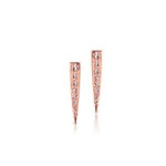 14kR Diamond Spike Earrings