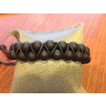Black Matte Onyx Double Row Macrame Style Bracelet w/ Black Cord