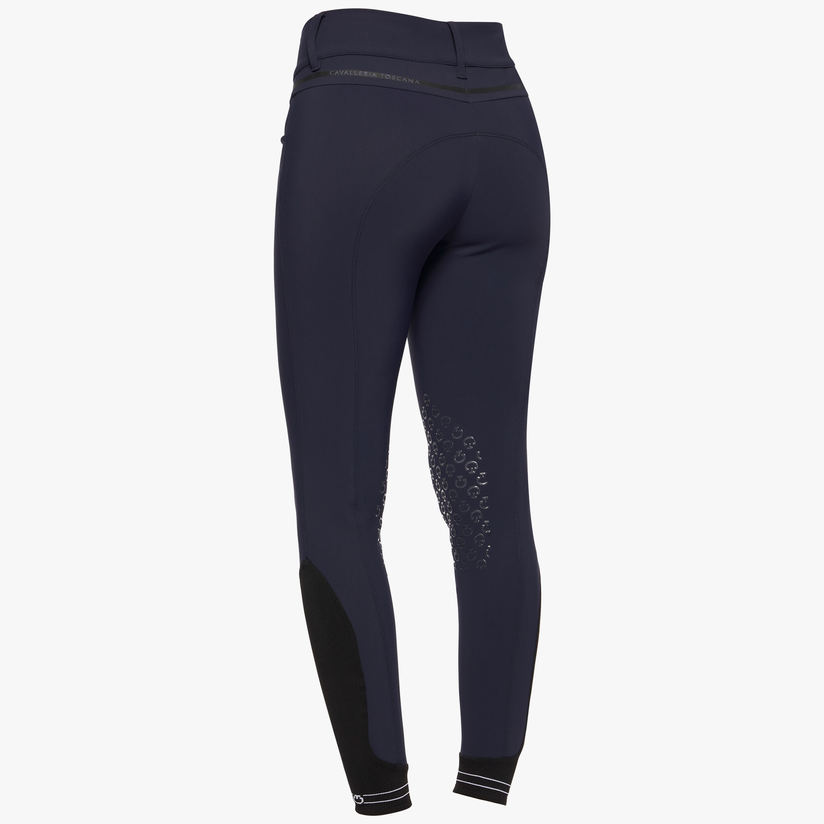 Cavalleria Toscana PAD175 Cavalleria Toscana Womens Silicone Print CT Logo Knee Grip Breeches