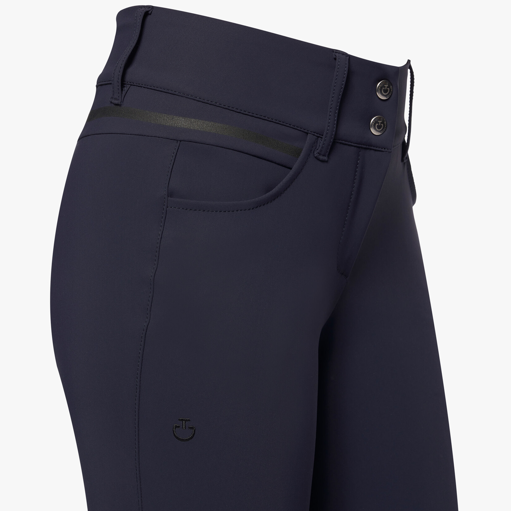 Cavalleria Toscana PAD175 Cavalleria Toscana Womens Silicone Print CT Logo Knee Grip Breeches