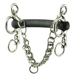 Mullen Mouth Rubber Short Shank Pelham with 4” Cheeks
