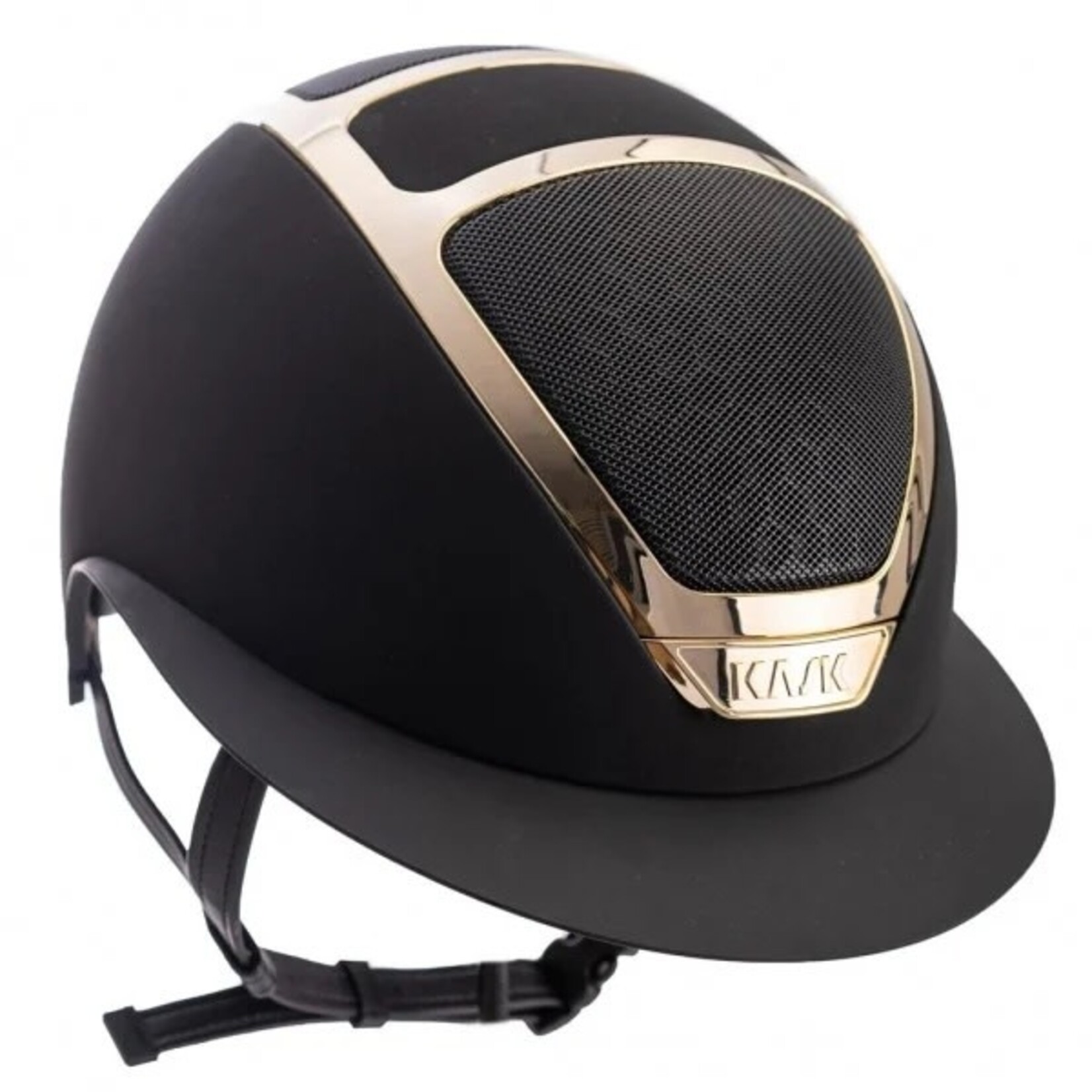 KASK Equestrian Star Lady Riding Helmet Custom Brown/Gold - Sold as a kit with coordinating liner (sold separately), Brown/Gold, 1 (55-56)