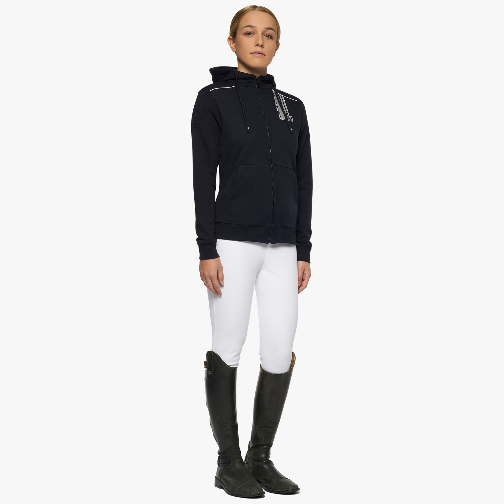 Cavalleria Toscana FEA009 Cavalleria Toscana Girl's Team Daytona Zip Hoodie