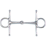 Toklat Pony Full Cheek Corkscrew Snaffle Bit, 4 1/2”