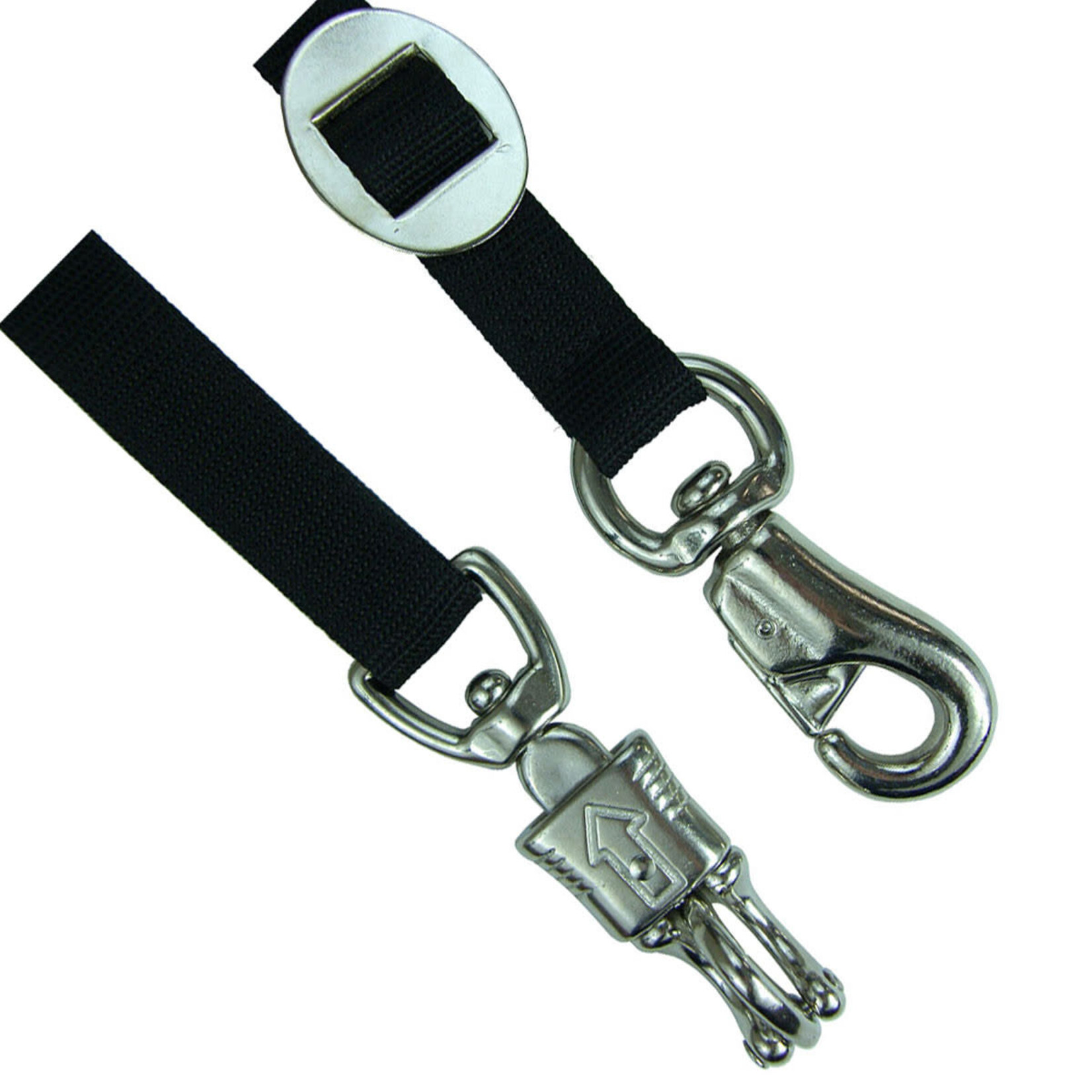 Nylon 45”-79” Adjustable Cross Tie w/ Trigger and Panic Snap