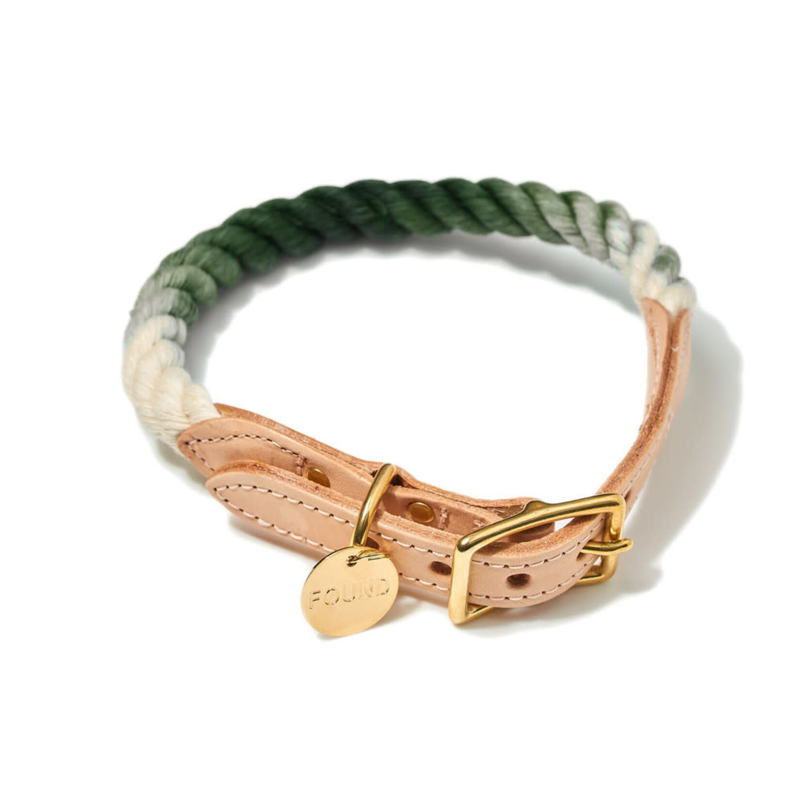 Found My Animal Rope & Leather Collar Ombre