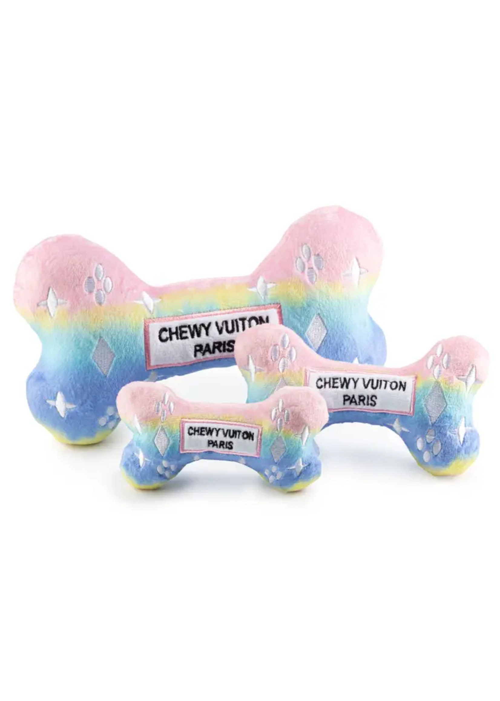 Haute Diggity Dog Chewy Vuitton Pink Ombre Bone Toy, Small - RIDE