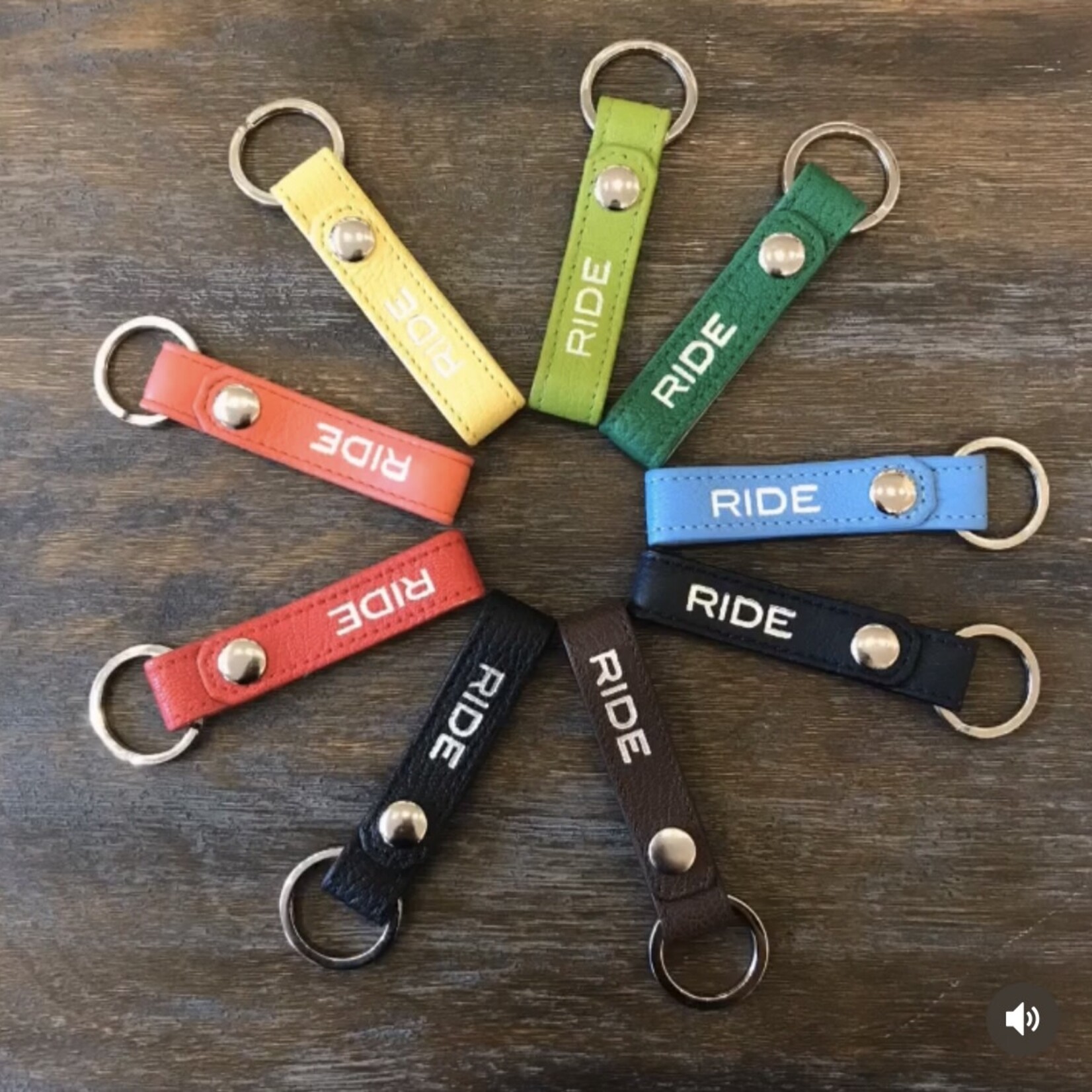 RIDE RIDE Key Chain Goatskin
