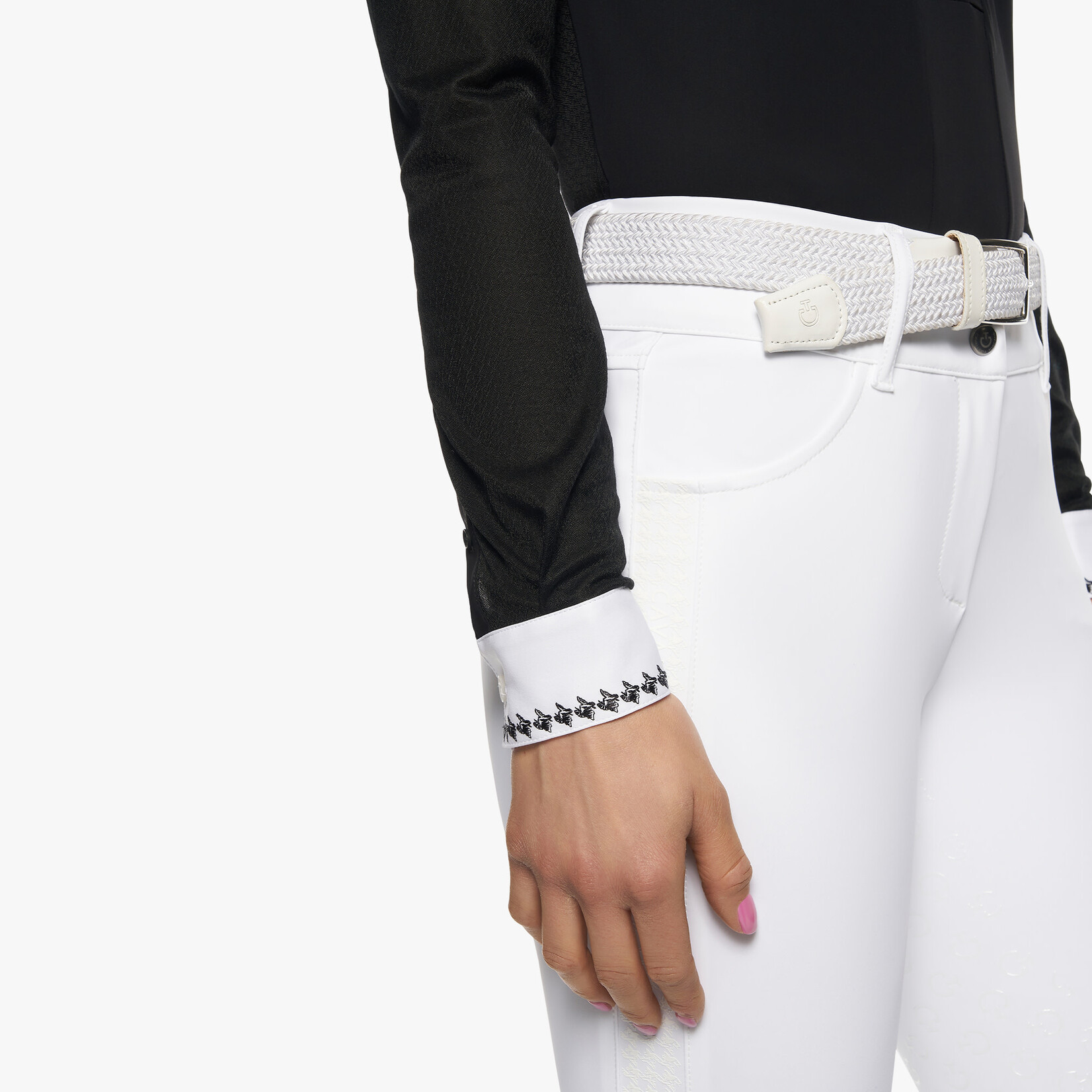 Cavalleria Toscana CAD152 Cavalleria Toscana  Pleated Jersey L/S Shirt