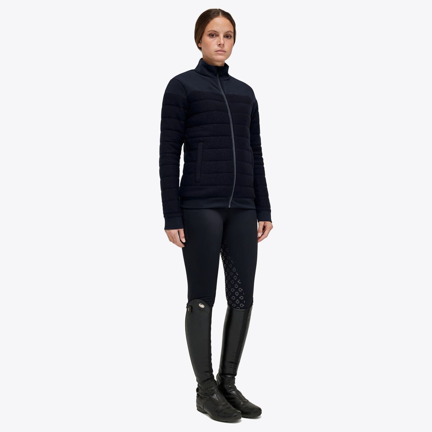 Cavalleria Toscana MAD120 Cavalleria Toscana Wool and Jersey Quilted Jacket