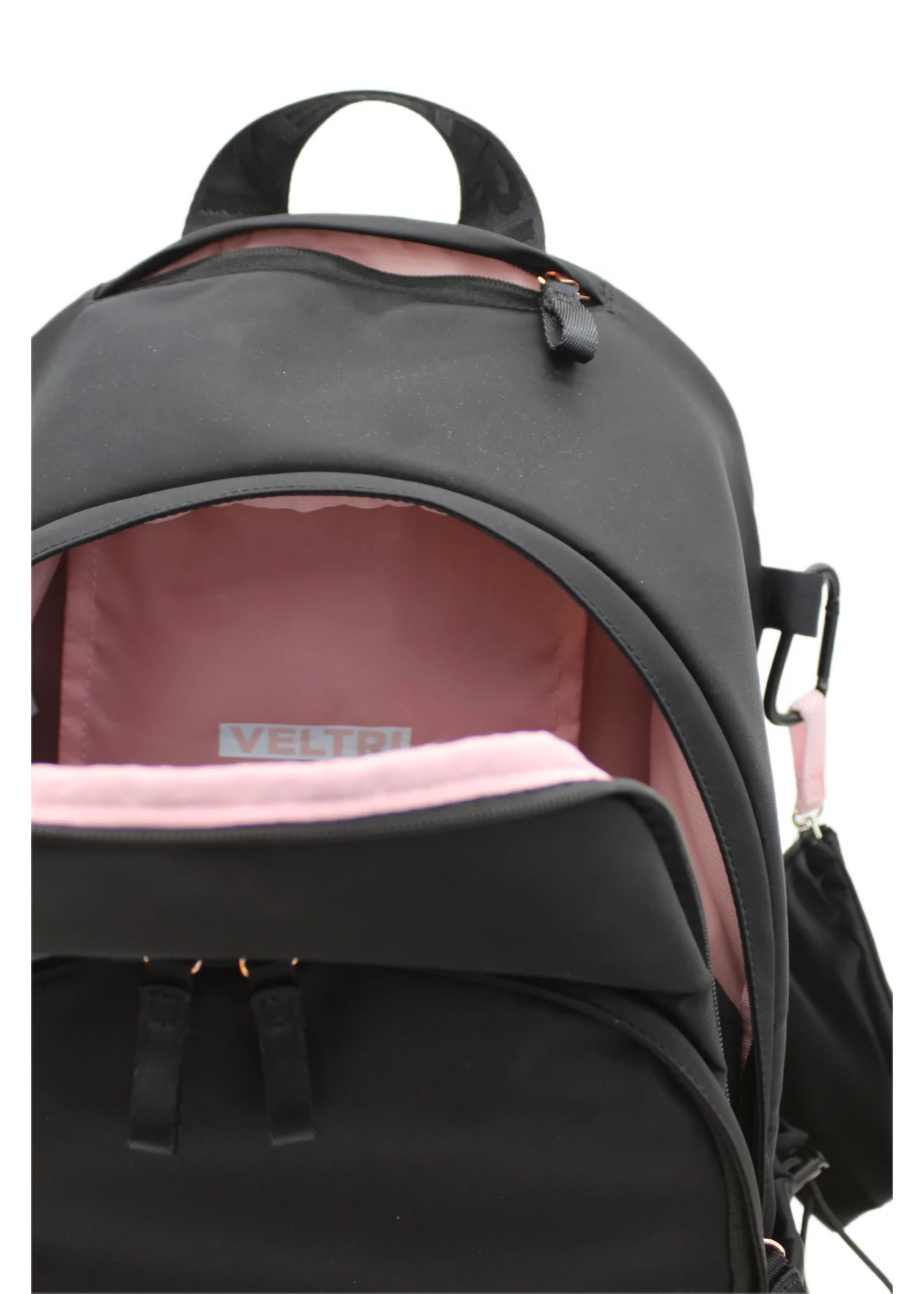 Veltri Sport Veltri Delaire Solid Backpack w/ Motifs: