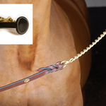 Dy'on SPECIAL ORDER Dy'on Working Collection Leather Lead w/ 30" Brass Stud Chain