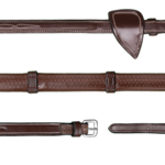 Dy'on US05C Dy'on Hunter 1/2" Rubber Reins with Leather Loops