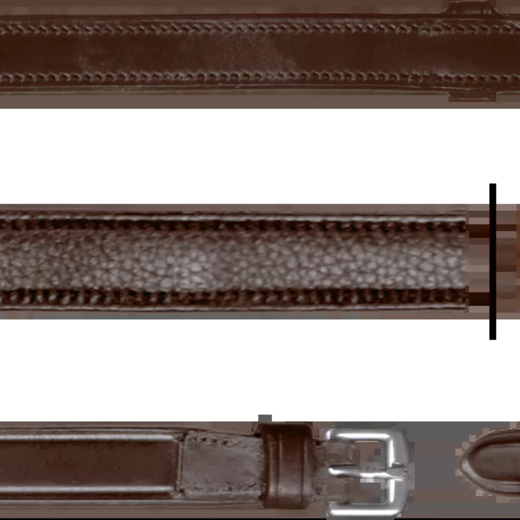 Dy'on NE05I Dy'on Dressage Flat Leather Reins 5/8” leather w/ stainless steel buckle