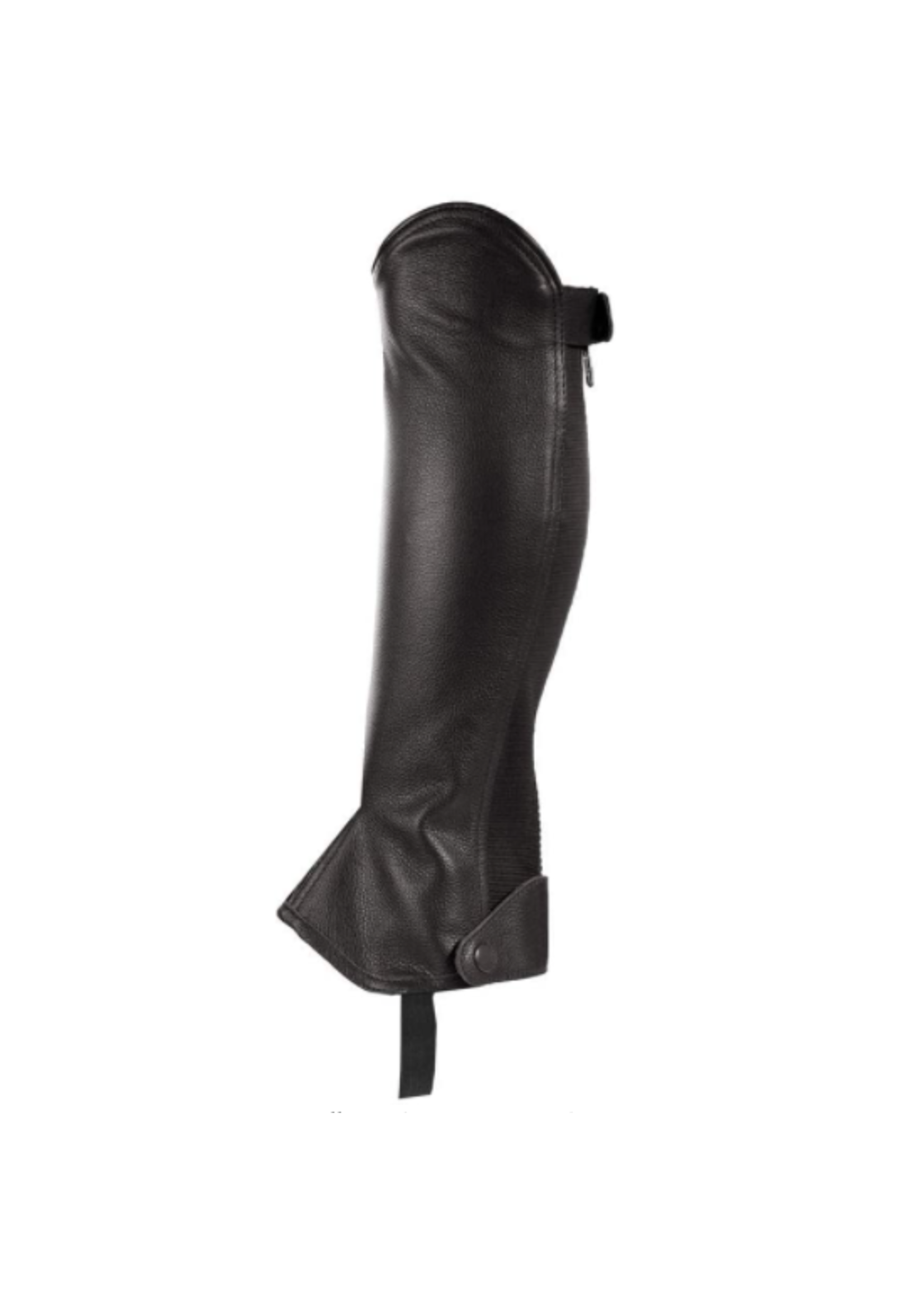 TuffRider Ladies Belmont Plus Leather Half Chaps Black / 1x