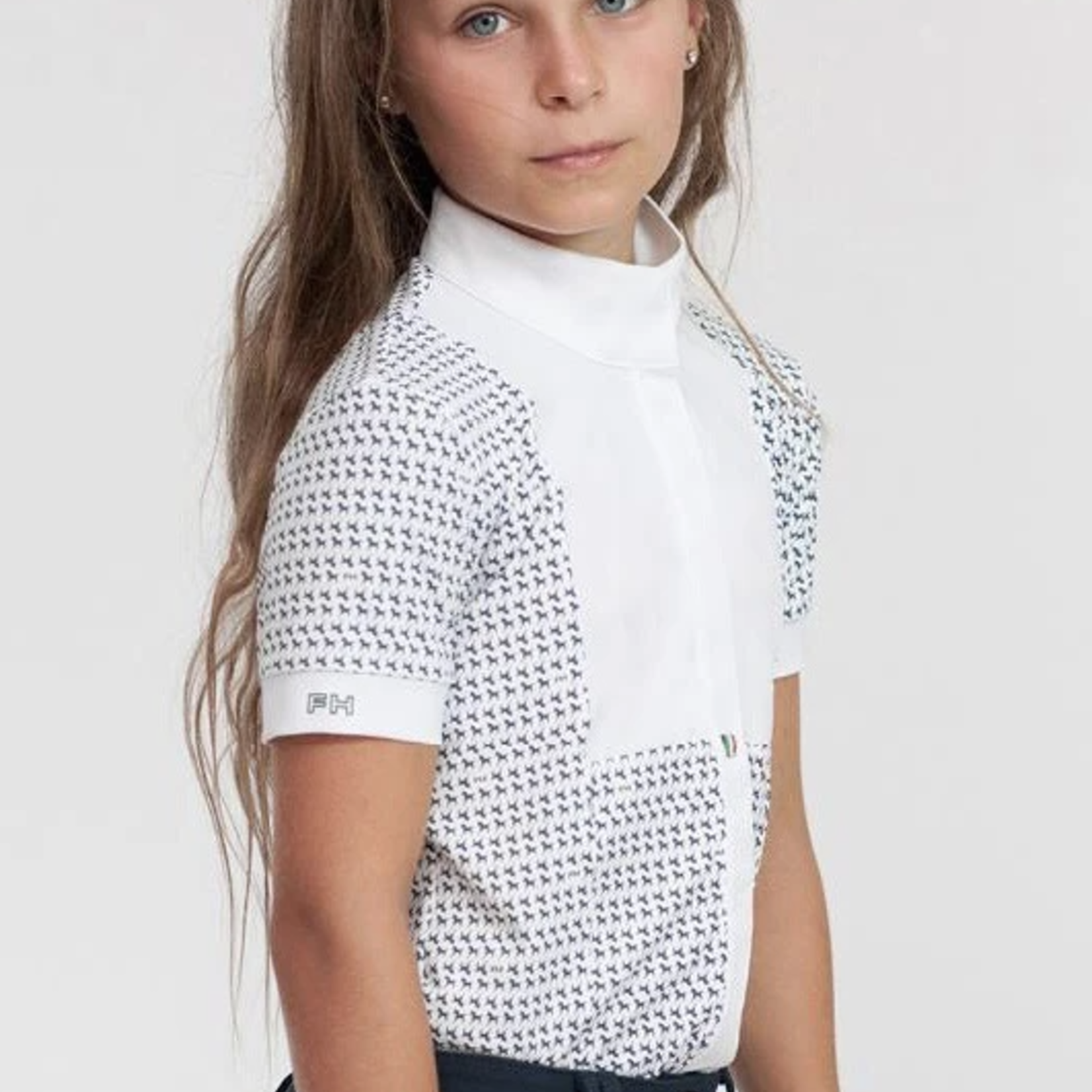For Horses For Horses Arietta Short Sleeve Junior Show Shirt