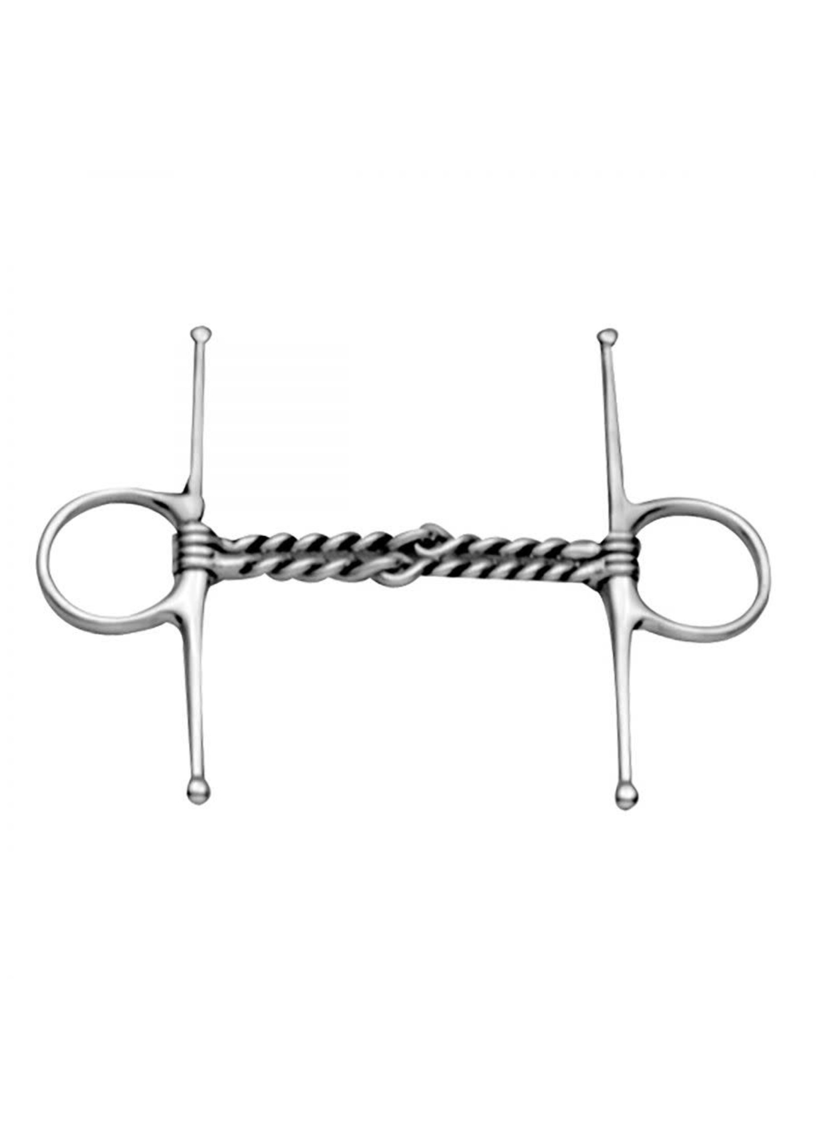 Korsteel Stainless Steel Double Twisted Wire Full Cheek Snaffle RIDE