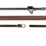 Dy'on DY05B Dy'on D-Collection Fancy Stitched 5/8" Rubber Reins