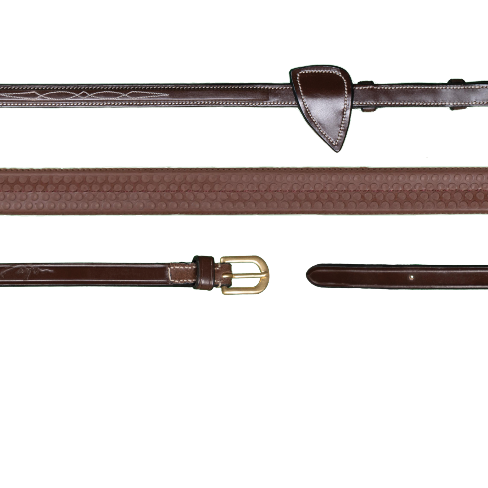 Dy'on DY05B Dy'on Fancy Stitched 5/8" Rubber Reins