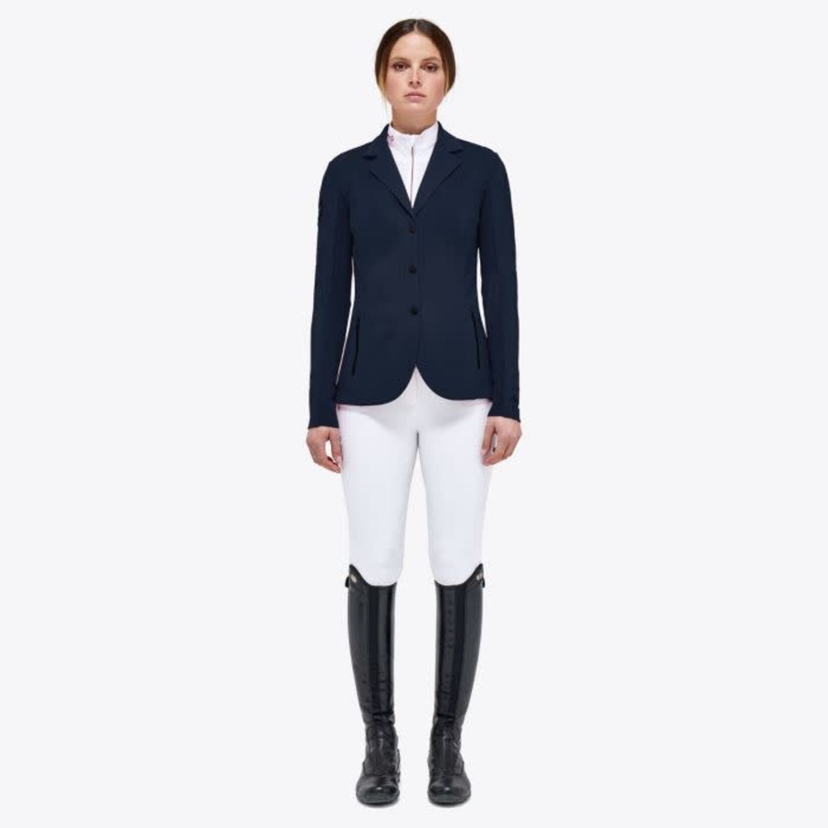 Cavalleria Toscana GGD040 Cavalleria Toscana Revolution Perforated Light Tech Knit Zip Riding Jacket