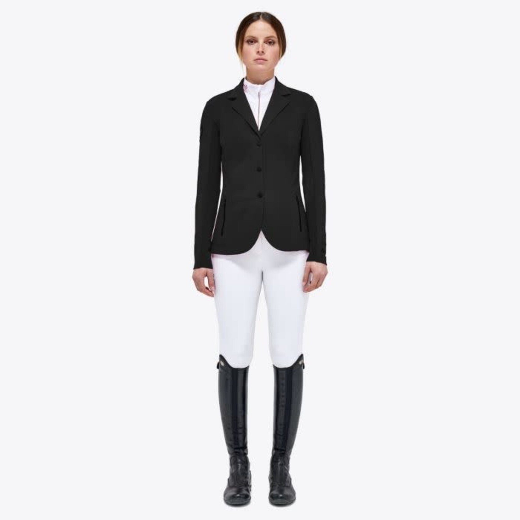 Cavalleria Toscana GGD040 Cavalleria Toscana Revolution Perforated Light Tech Knit Zip Riding Jacket